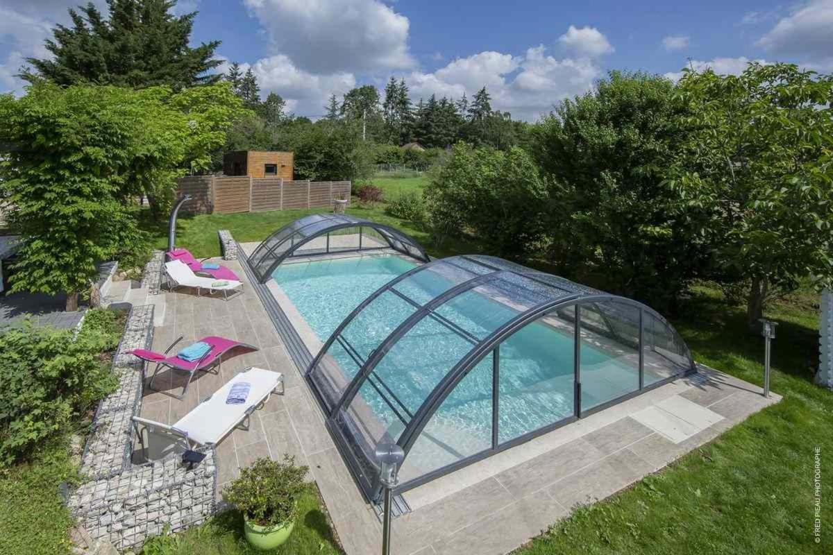 Au Coeur Du Bien Etre, Chambre D'Hotes Avec Piscine Chauffee Et Couverte, Spa, Sauna, Massages Monteaux Buitenkant foto