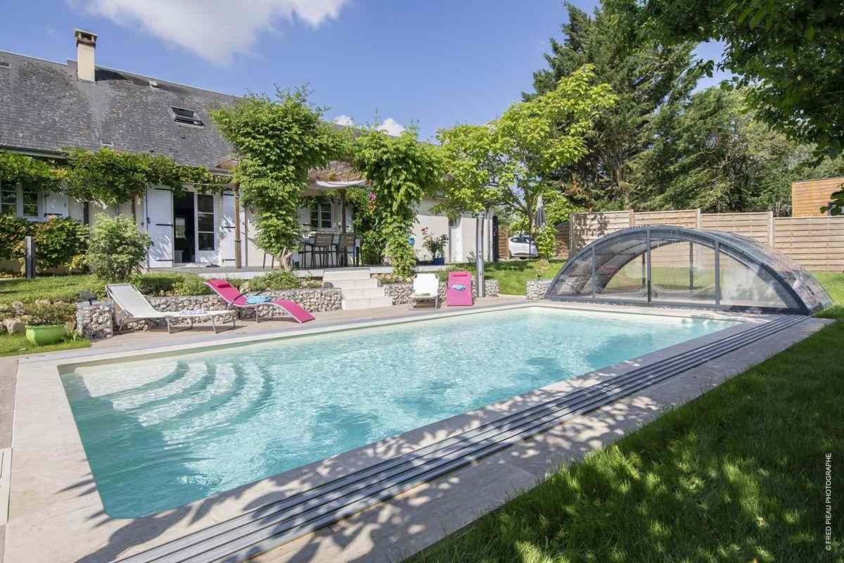 Au Coeur Du Bien Etre, Chambre D'Hotes Avec Piscine Chauffee Et Couverte, Spa, Sauna, Massages Monteaux Buitenkant foto
